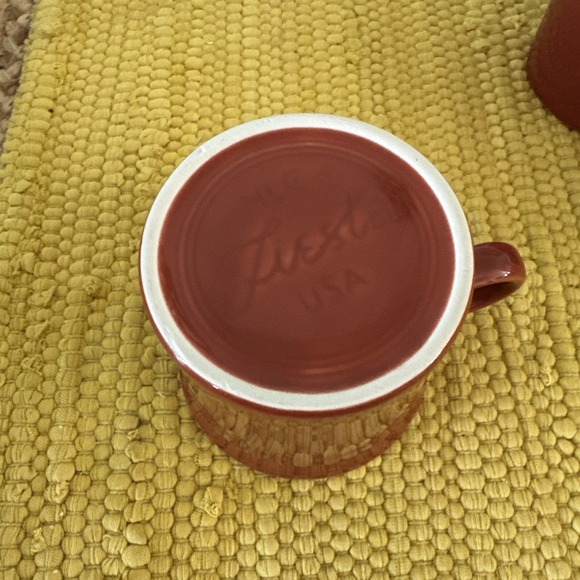 Fiesta Fiestaware Retired Paprika Ring Handled Mug Coffee Cup USA in New Cond - Picture 3 of 3